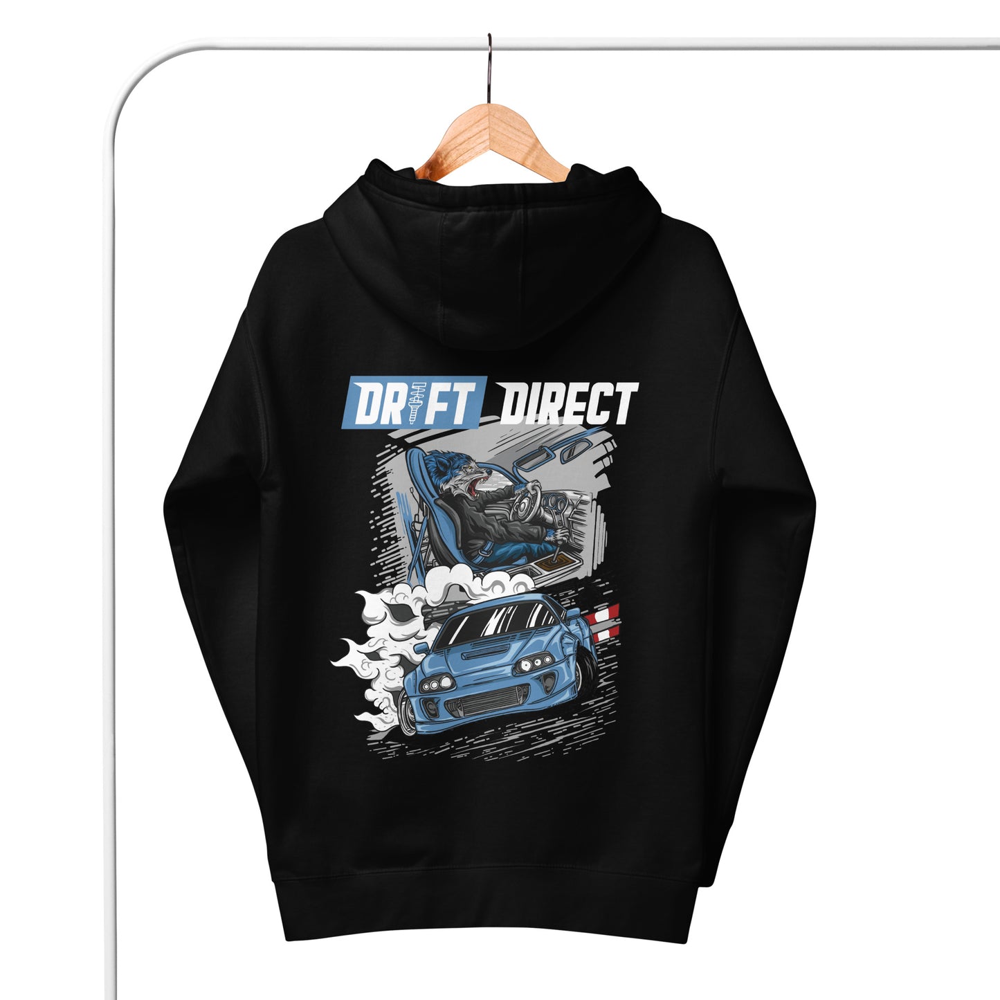 Drift Direct Blue MK4 Supra Drifting (Hoodie)