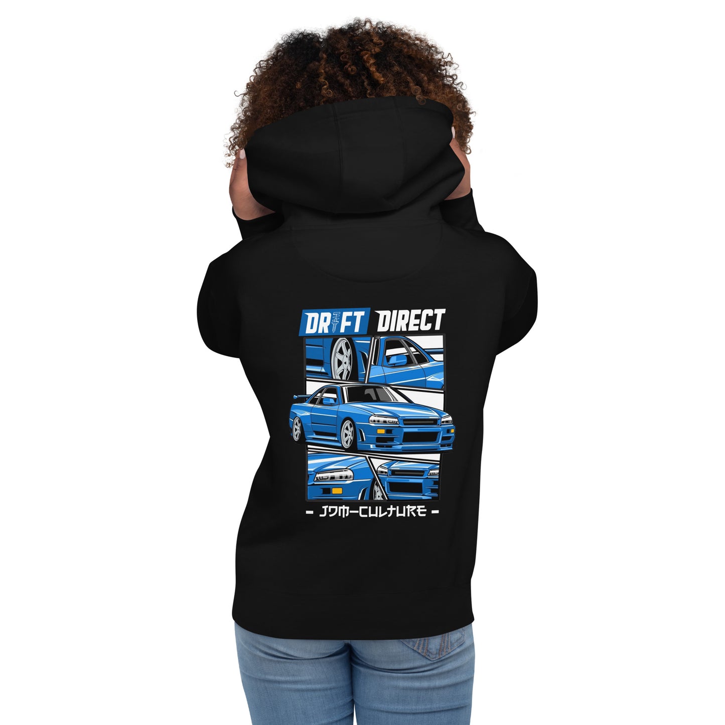 Drift Direct Blue R34 Skyline (Hoodie)