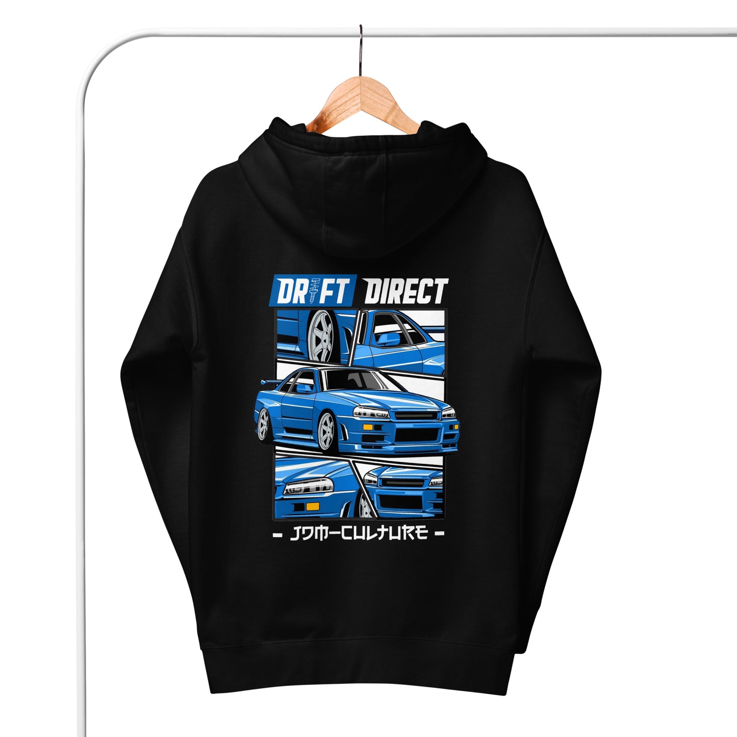 Drift Direct Blue R34 Skyline (Hoodie)